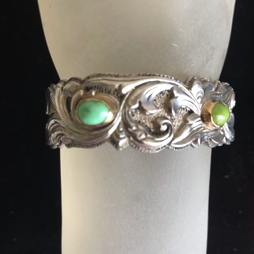 Western style sterling cuff